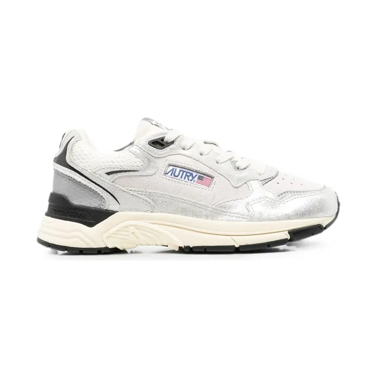 Autry Hyperway Panelled Leather “Silver/Neutrals” (HYLW BF01)