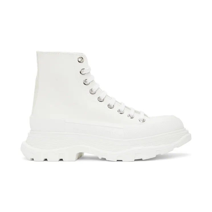 Alexander McQueen Black Tread Slick High Sneakers (611706 W4L32)
