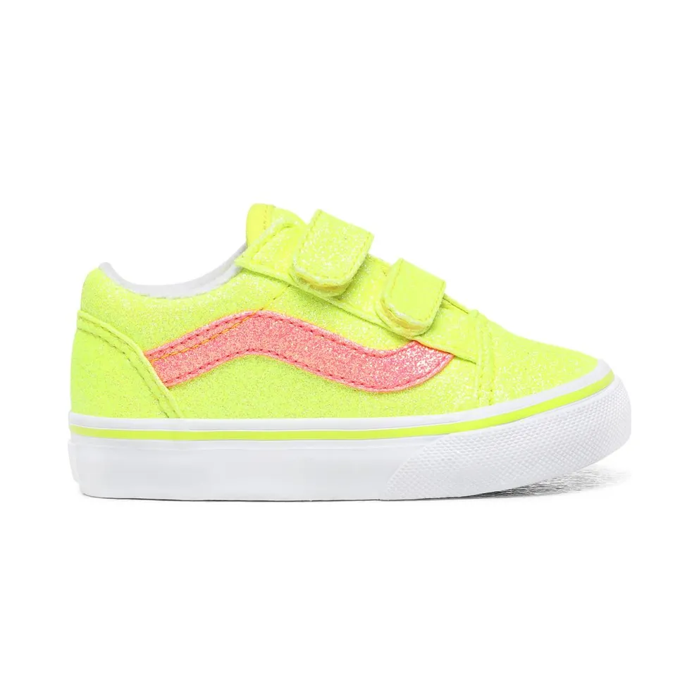 Vans Old Skool V Yellow Glitter (TD)