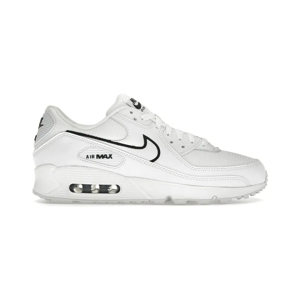 Nike Air Max 90 White Black Outlined Swoosh (HF3835-100)