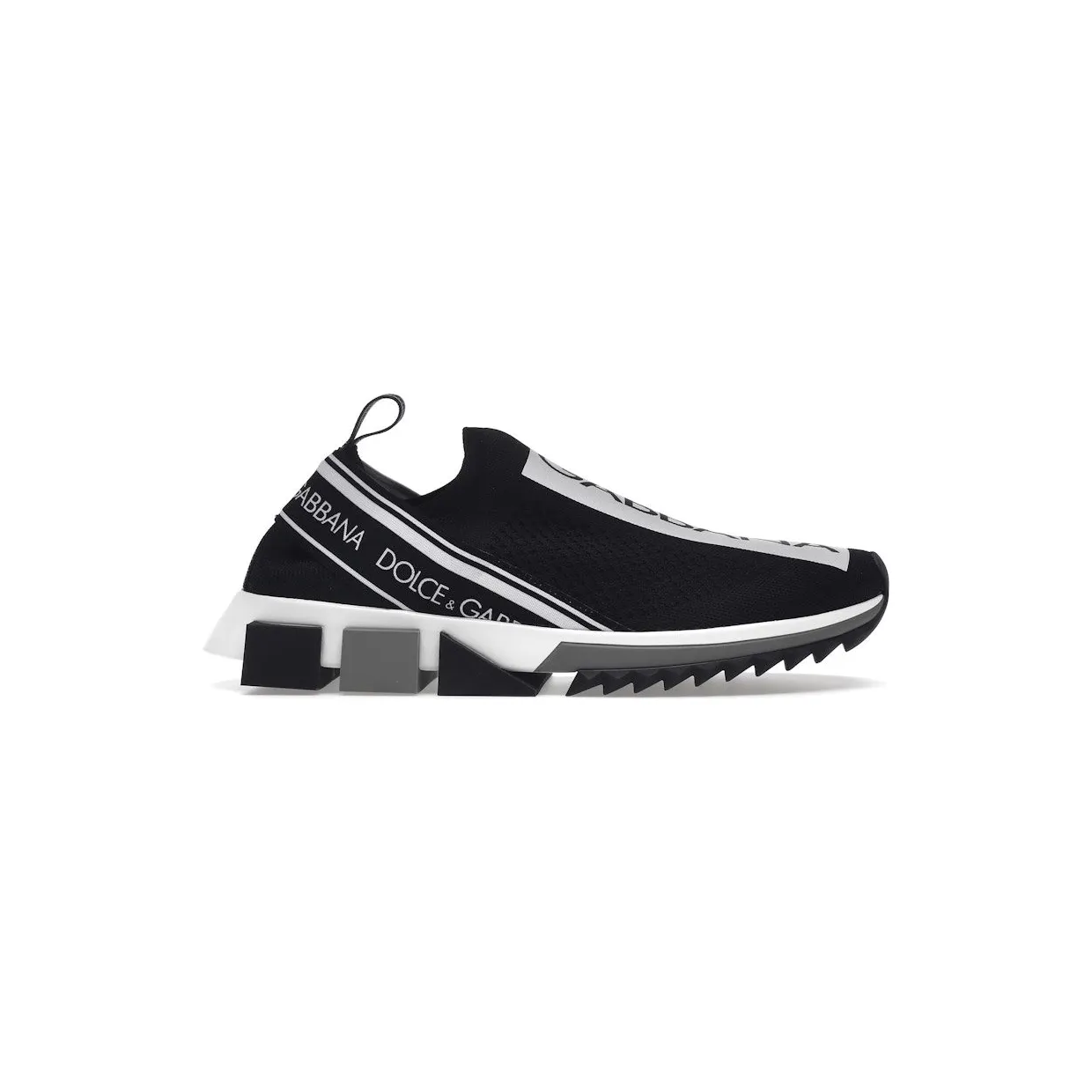 Dolce & Gabbana Sorrento Logo Slip On Black White (CK1595AH67789690)