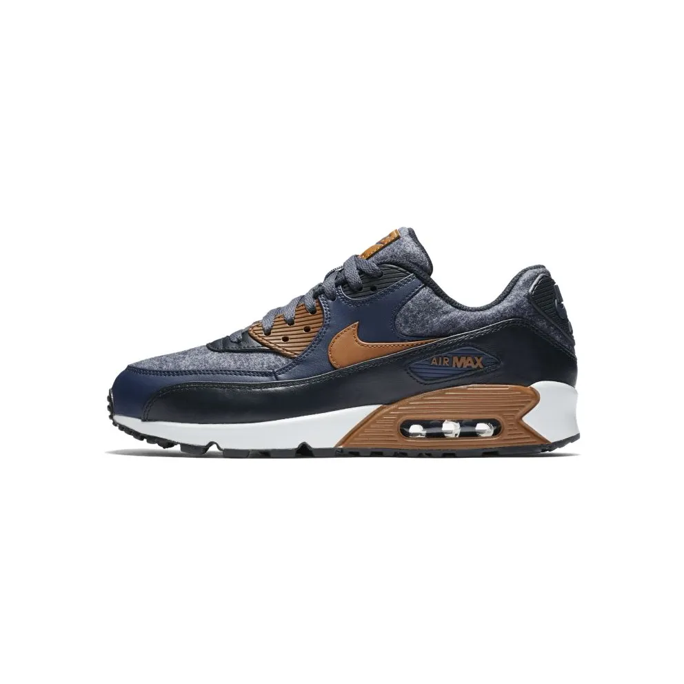 Nike Air Max 90 Wool Thunder Blue Thunder Blue/Ale Brown-Dark Obsidian (700155-404)