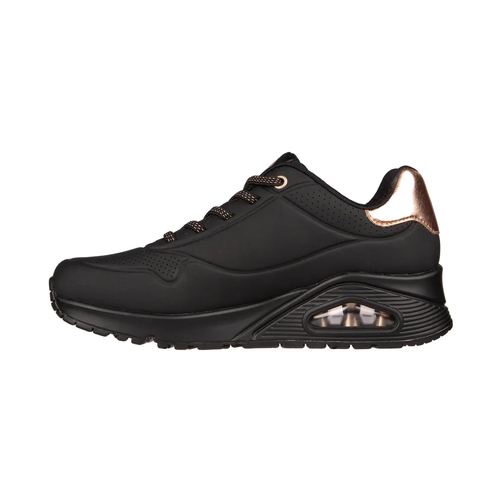 Skechers UNO – Shimmer Away Sneaker Black