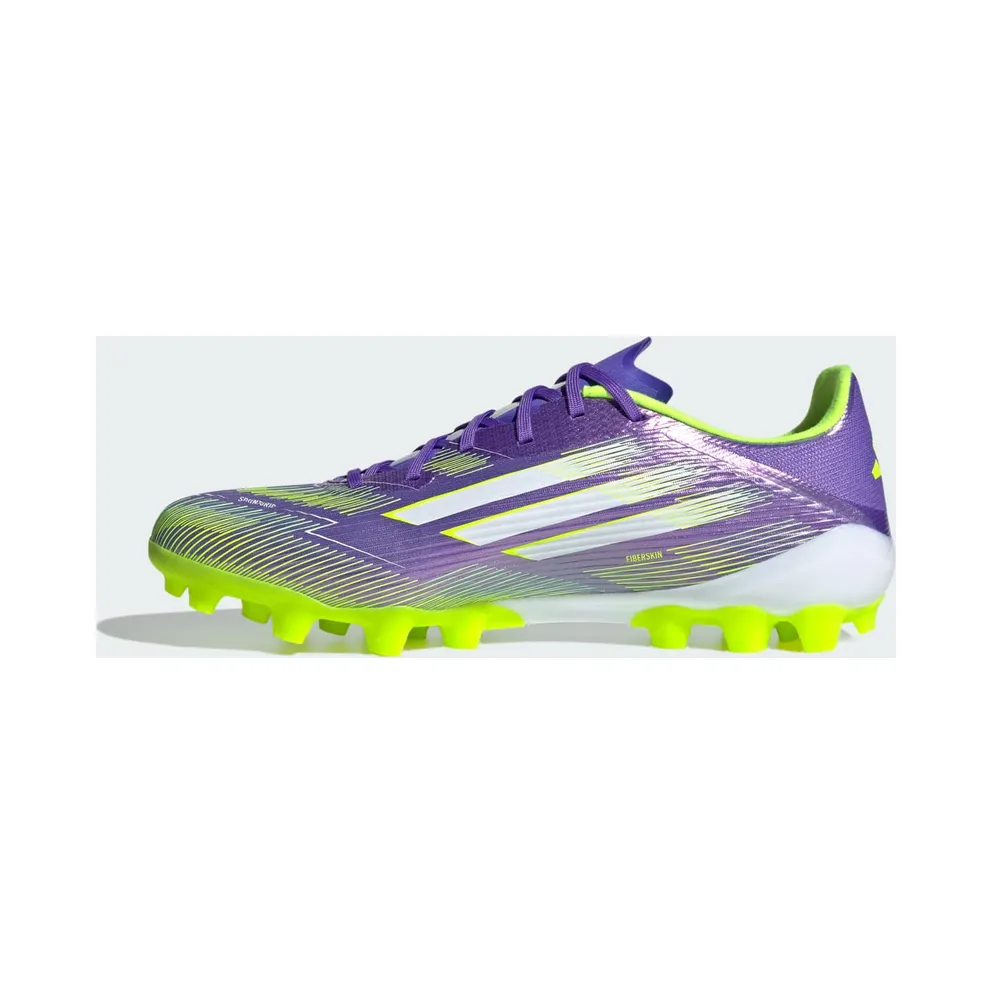 adidas F50 League 2g/3g Artificial Grass Boots “Purple Rush / Cloud White / Lucid Lemon” (JH7740)