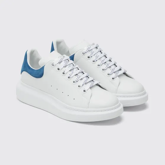 Mcqueen Oversized Sneakers in Leather White (553680UWIAIH9086)