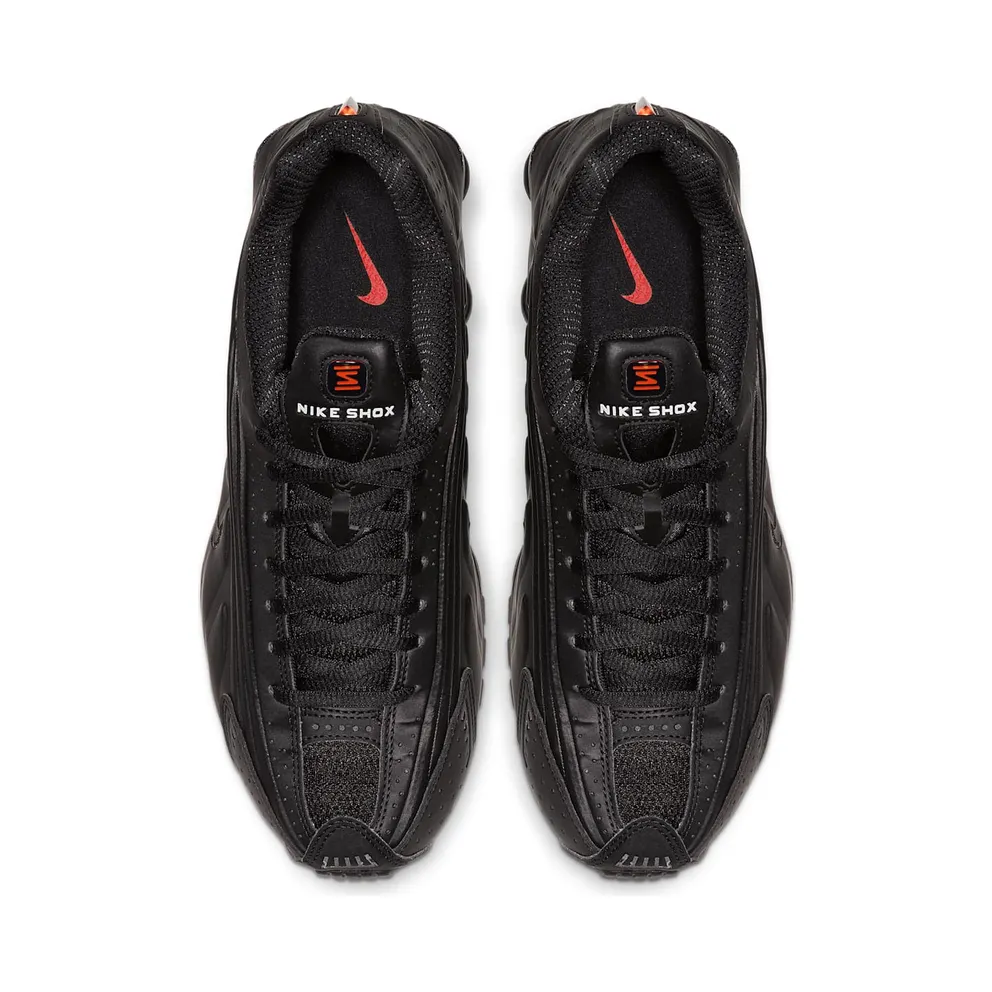 Nike Womens Shox R4 Black Max Orange (2019) (AR3565-004)