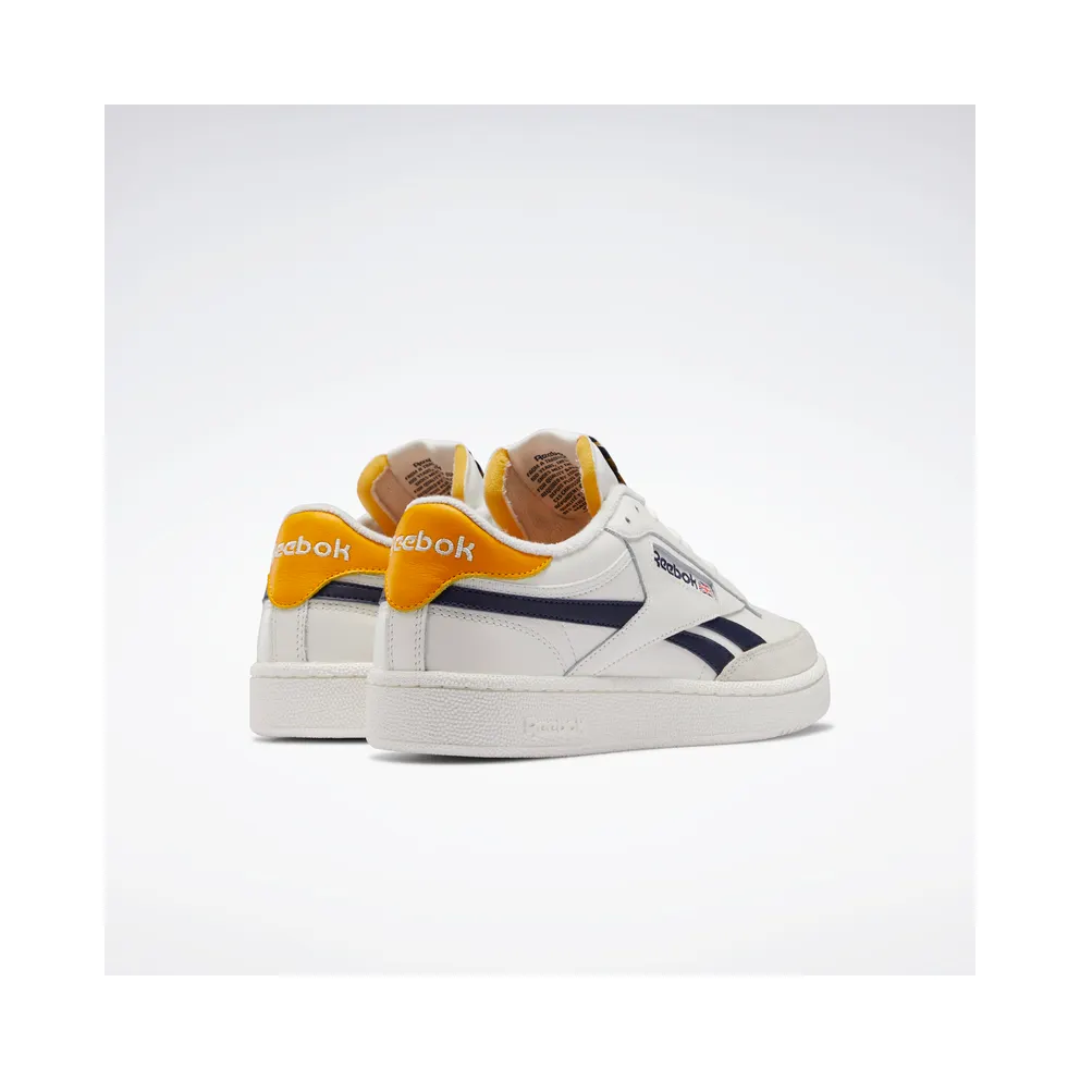 Reebok Club C Revenge Shoes Chalk / Semi Solar Gold / Vector Navy