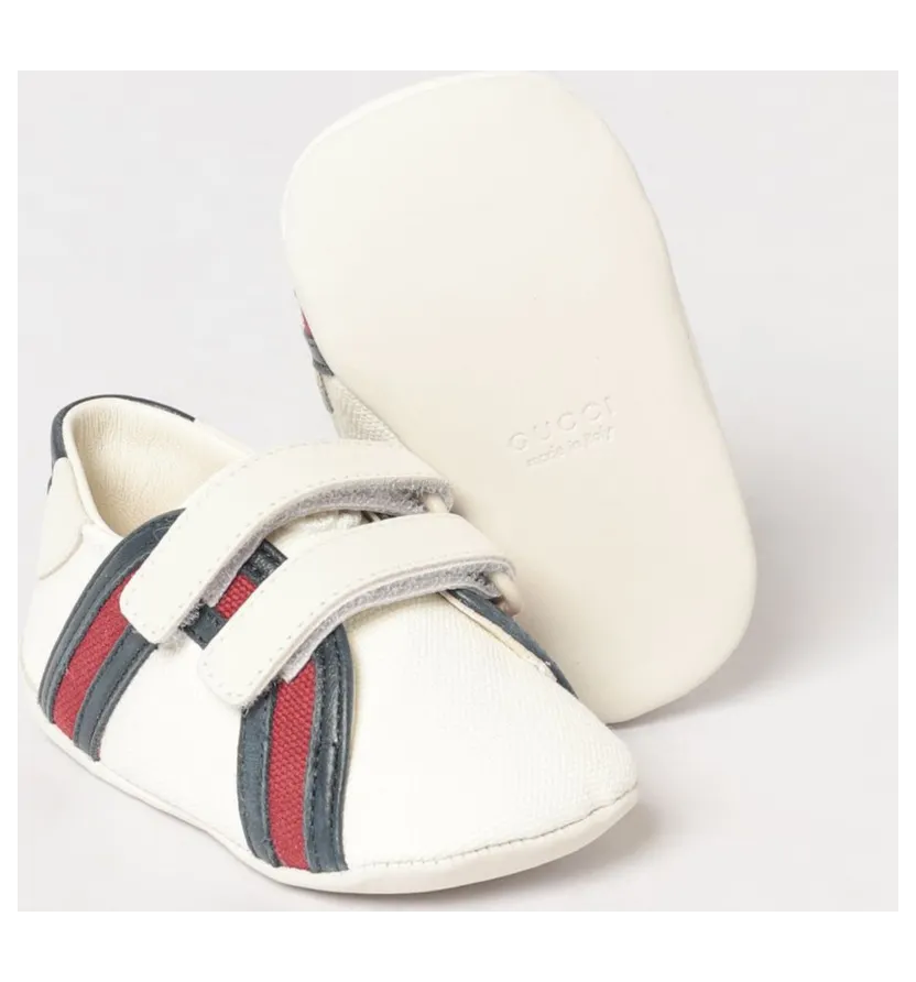 Gucci Web Sneakers in Canvas and Leather White (856586FAFMZ9161)