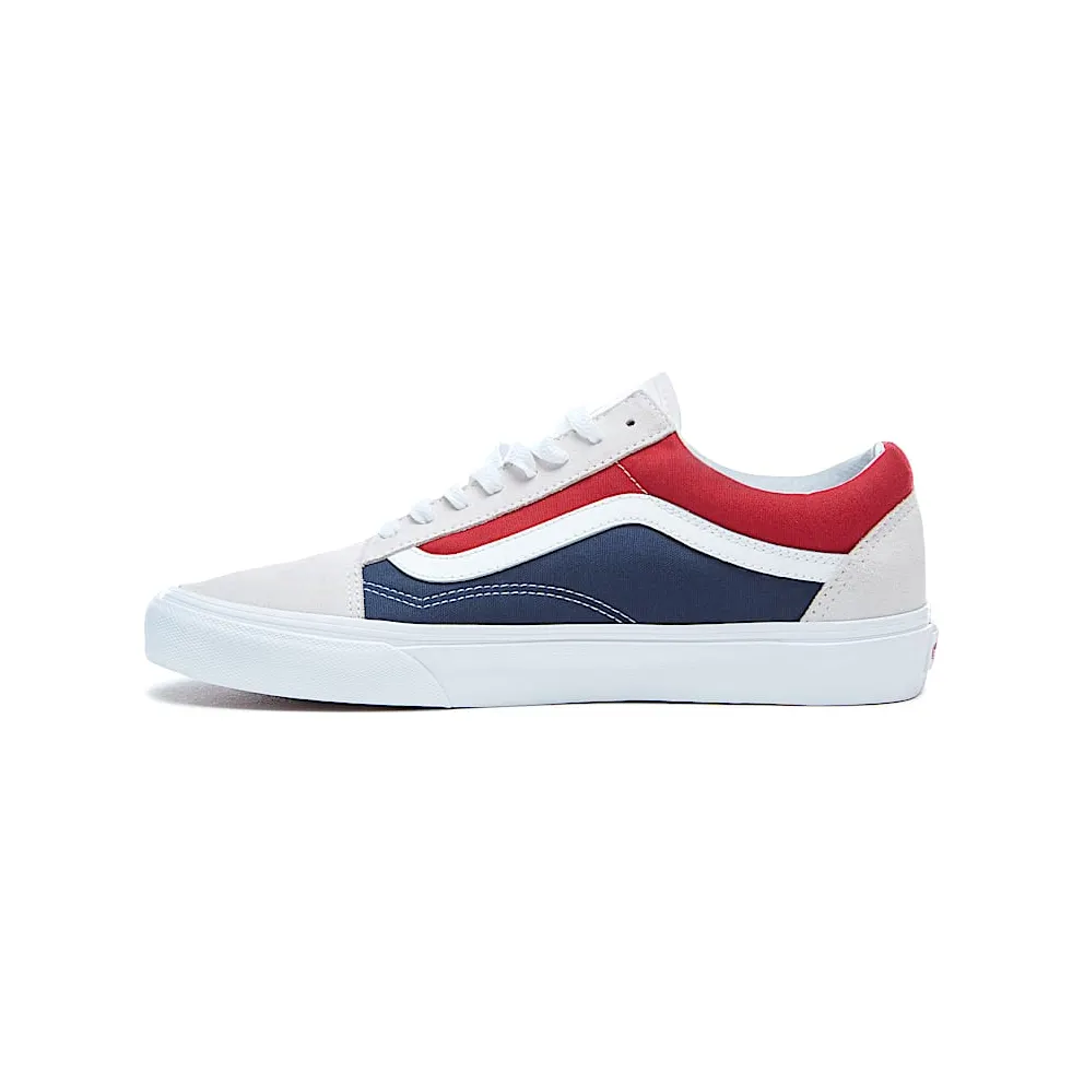 Vans Old Skool Retro Block White/Red-Dress Blues (VN0A38G1QKN)