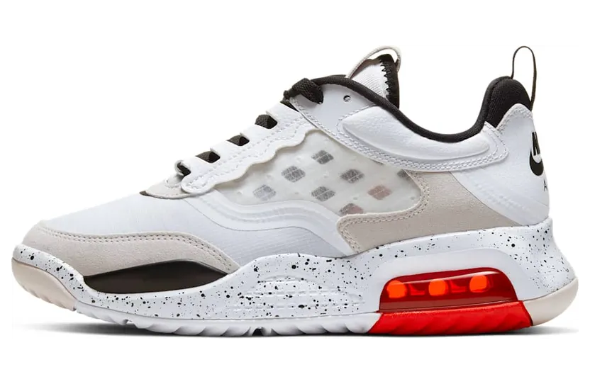 Jordan Air Max 200’White Challenge Red’ GS “White / Challenge Red / Vast Grey / Black” (CD5161-100)