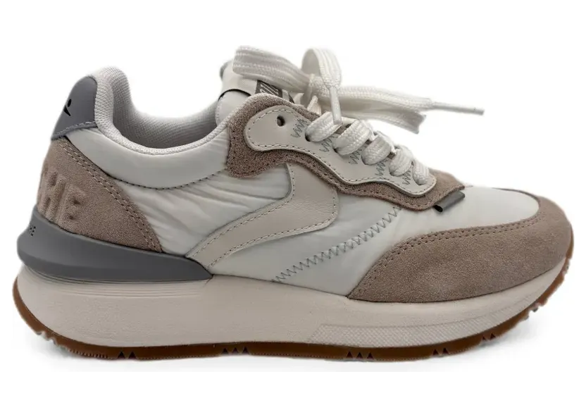 Voile Blanche Qwark Hype sneakers met vlakken – Wit (QWARKSUEDE)