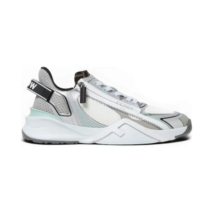 Fendi Flow Low White Silver Mint (7E1689ASAK)