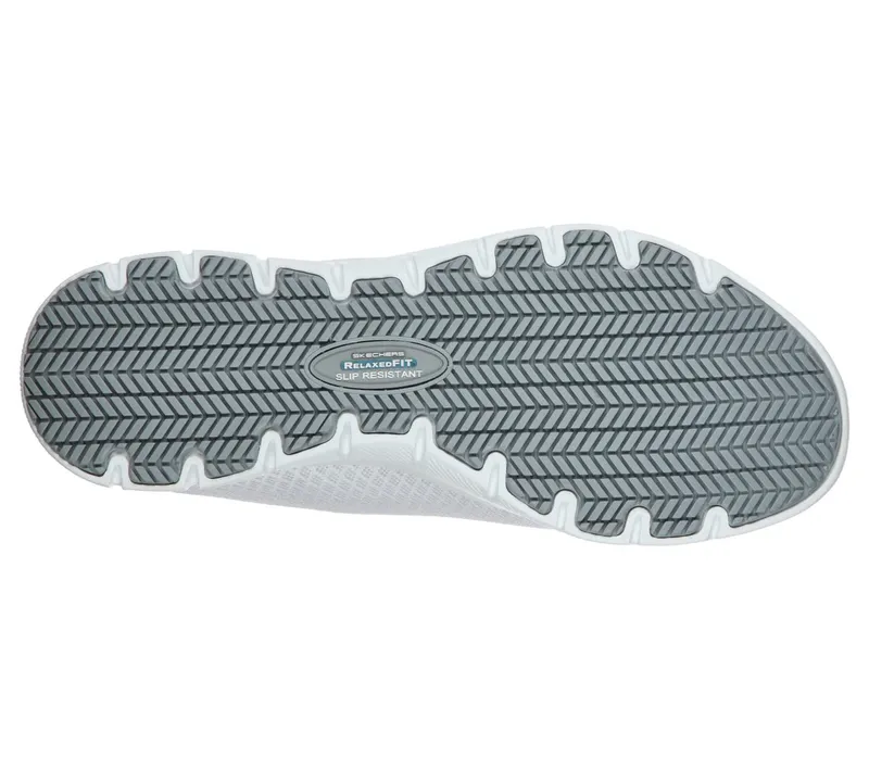 Skechers Work Slip-Resistant Relaxed Fit: Ghenter – Bronaugh Sneaker White