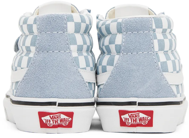 Vans Kids Blue & White Sk8-Mid Reissue V Big Kids Sneakers (VN0A4UI5BD2)
