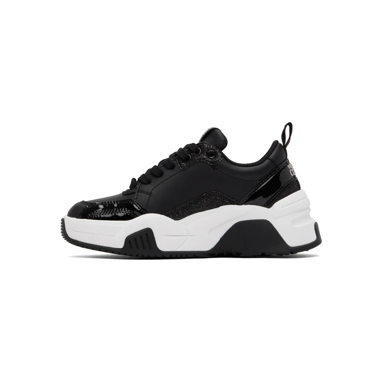 Versace Jeans Couture Black Glitter Speedtrack Sneakers (E72VA3SF4EZS244) (3)