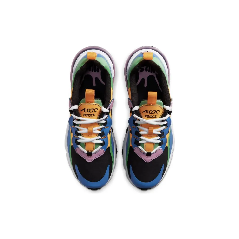 Nike Air Max 270 React Magic Flamingo (GS) Off Noir/University Gold/Soar (CU4668-001)