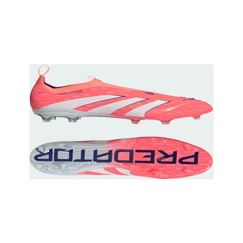 adidas Predator Elite Laceless Firm Ground Boots Kids “Signal Coral / Cloud White / Beam Orange” (JP9913)