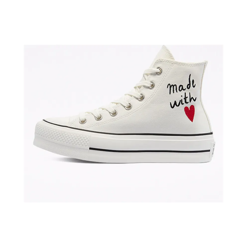 Converse Valentine’s Day Platform Chuck Taylor All Star High Top Vintage White/egret/black (571119C)