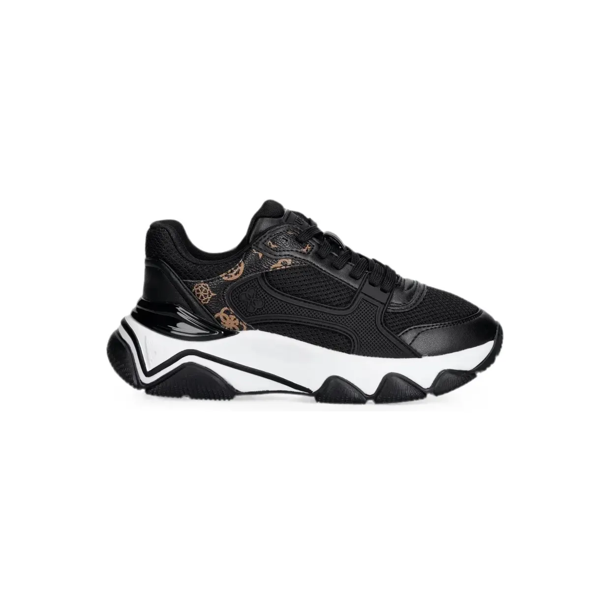 Guess Usa logo-print chunky-sole “Black” (FLTMZZE)