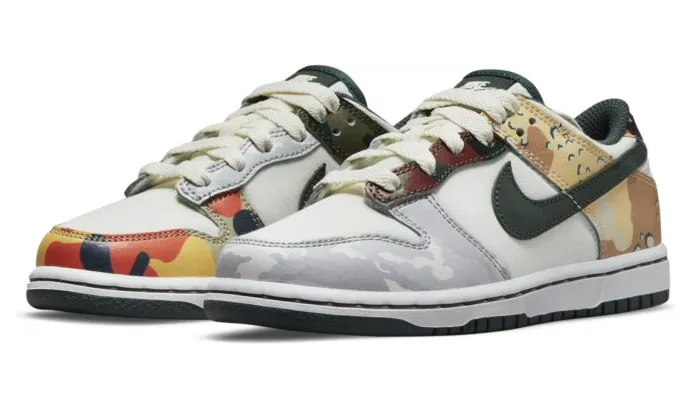 Nike Dunk Low Sail Multi-Camo (PS) (DB1900-100)