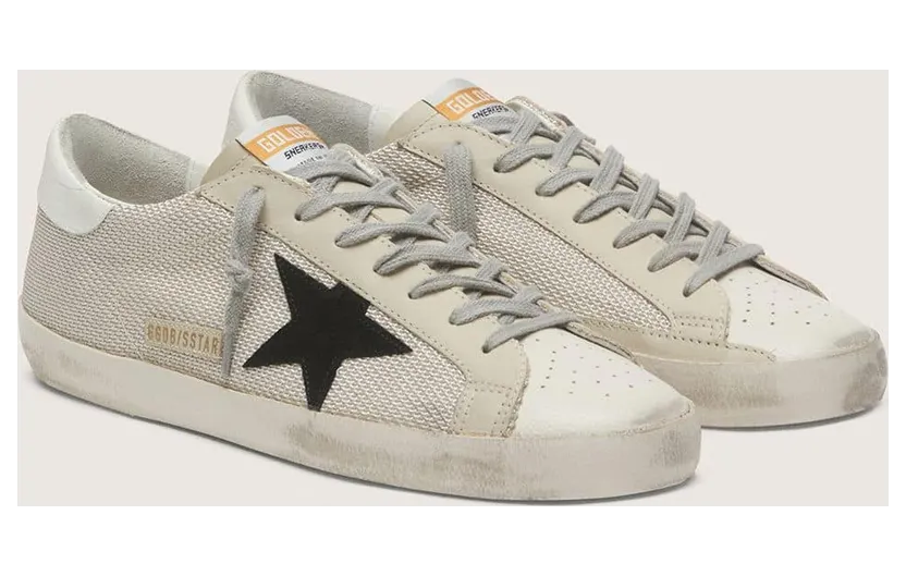 Golden Goose Super-Star In Leather With Black Star (GMF00101.F000313.10271) (2)