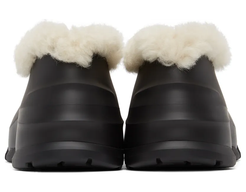 Givenchy Black Shearling Monumental Mallow Sneakers (BHZ018H12J) (2)