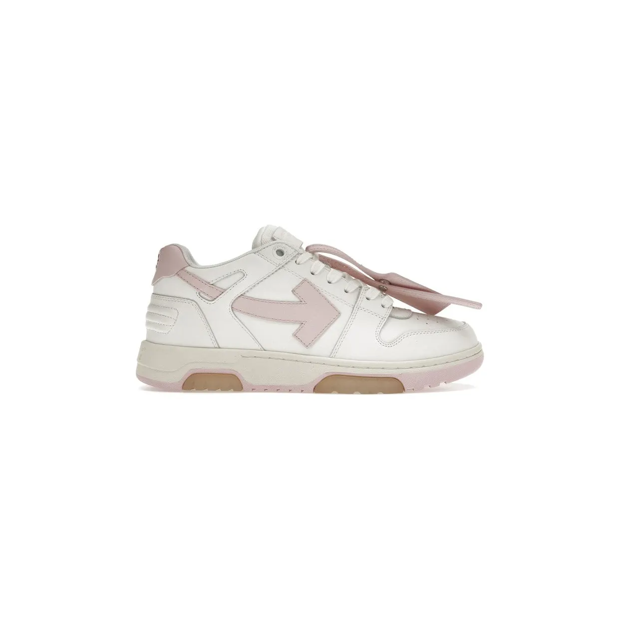 OFF-WHITE Out Of Office OOO Low Tops White Light Pink (OWIA259F21LEA0010130)