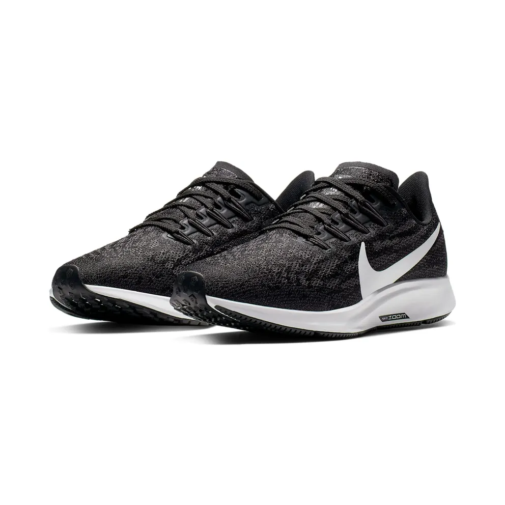 Nike Air Zoom Pegasus 36 Black White (W) Black/White-Thunder Grey (AQ2210-004)