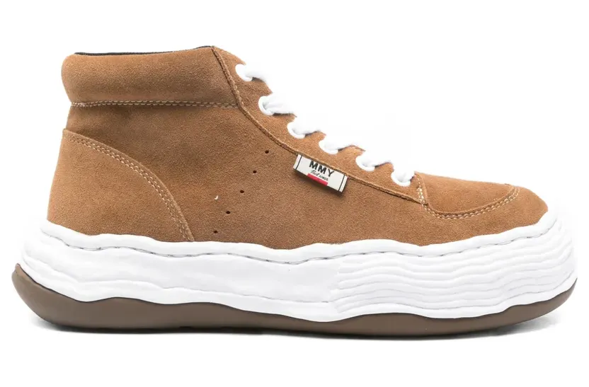 Maison MIHARA YASUHIRO Oliver suède high-top sneakers – Bruin (A15FW701)