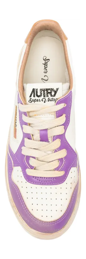Autry Medalist Low Super Vintage “White/Purple” (AVLW SV59) (4)