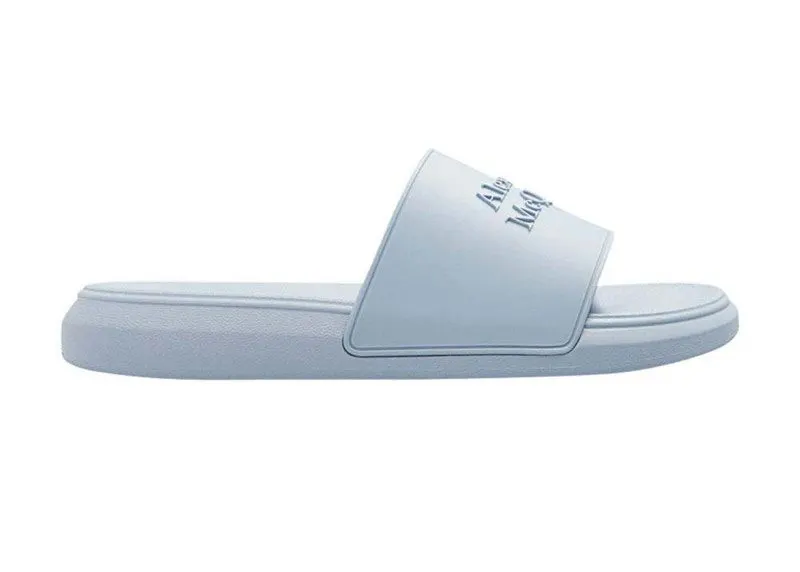 Alexander McQueen Pool Slides Light Blue (663564W4QS04542)