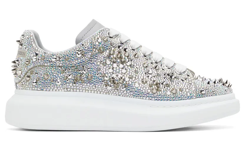 Alexander McQueen Silver Oversized Sneakers (705064WIBA4)
