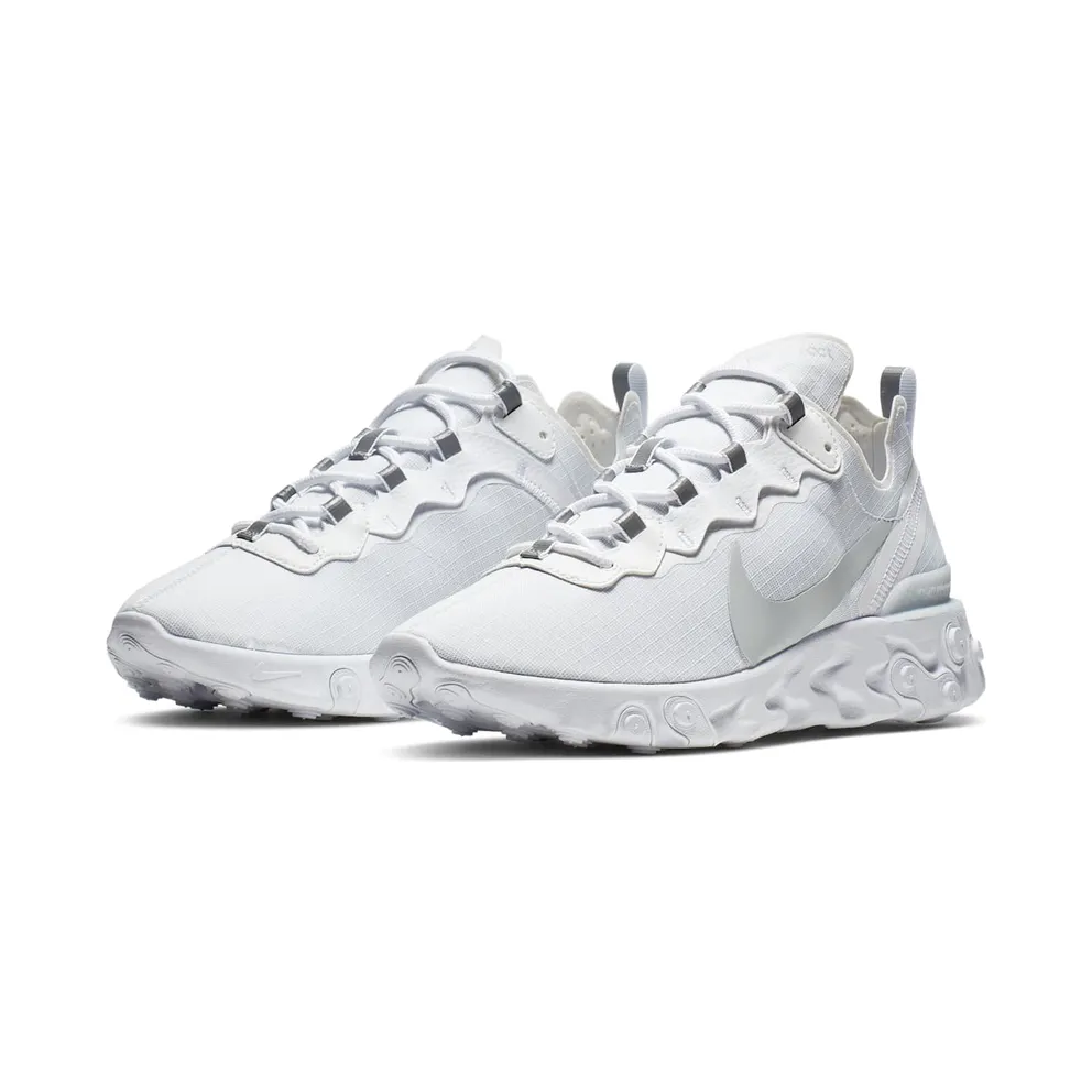 Nike React Element 55 White Pure Platinum (2019) (BQ6167-101)