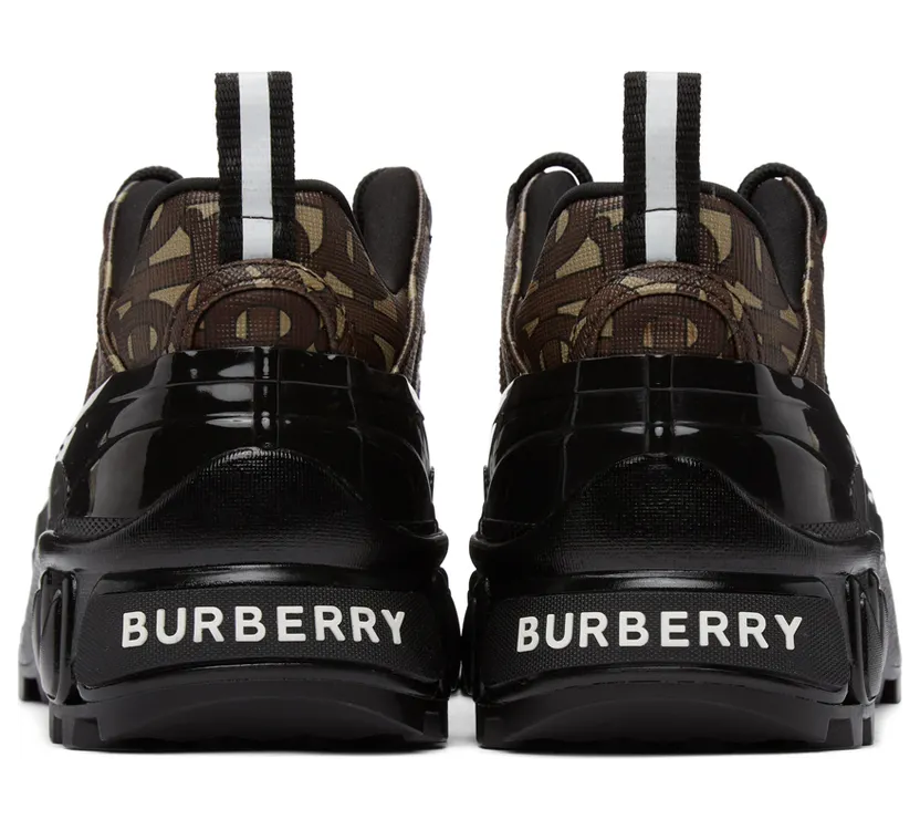 Burberry Brown E-Canvas Monogram Arthur Sneakers (8020678) (4)