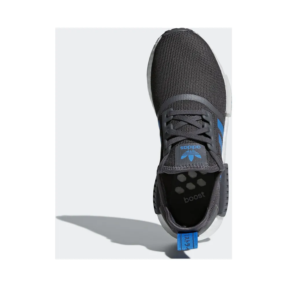 adidas NMD R1 Grey Five Bright Blue (Youth) Grey Five/Bright Blue/Bright Blue (D96688)