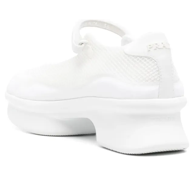 Prada Logo-detail Round-toe “White” (1F111O F 050 YZU F0009) (2)