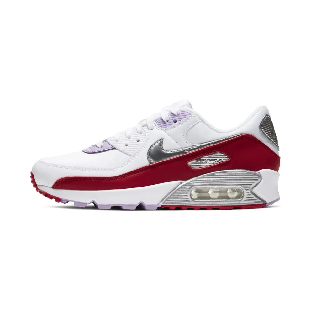 Nike Air Max 90 Recraft Chinese New Year 2020 (W) White/Team Red-Metallic Silver (CU3004-176)