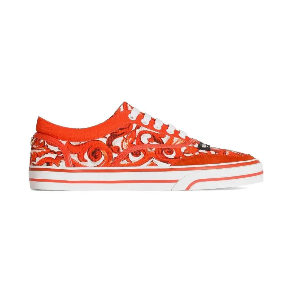 Dolce & Gabbana DG Sailing aus Canvas mit Majolika-Print – Rot (CK2399A0753)