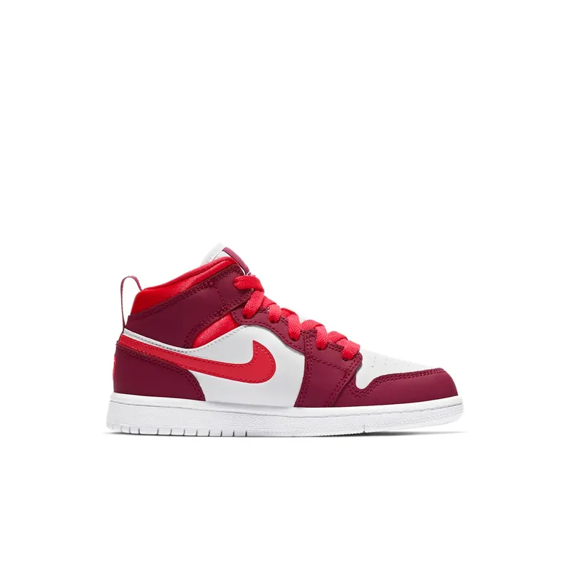 Jordan 1 Mid True Berry Rush Pink (PS) True Berry/Rush Pink-White (640737-661)