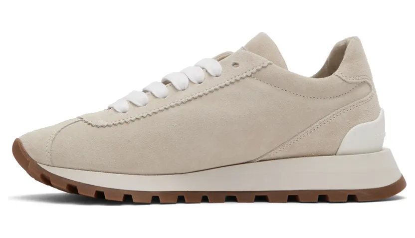 Brunello Cucinelli Grey Suede Sneakers (MZSFG2110P) (3)