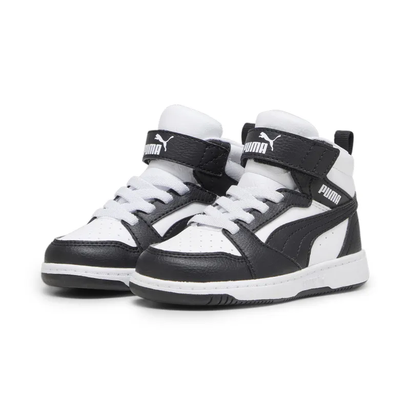 Puma Rebound V6 Mid “Puma White / Puma Black / Shadow Gray” (396542_01)