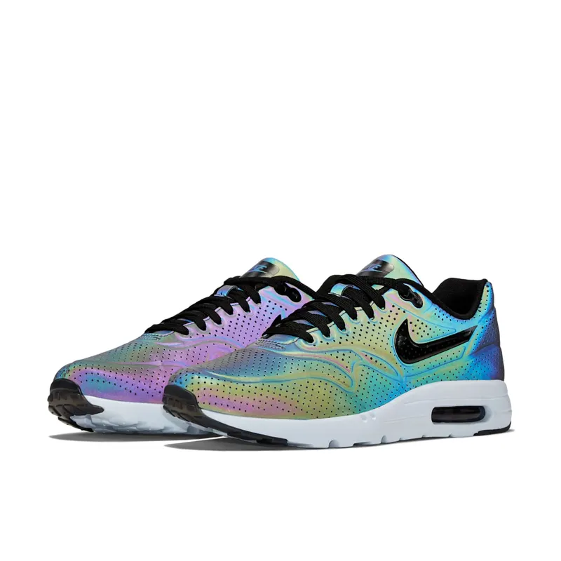 Nike Air Max 1 Ultra Moire Iridescent Deep Pewter/Black-Porpoise (777428-200)
