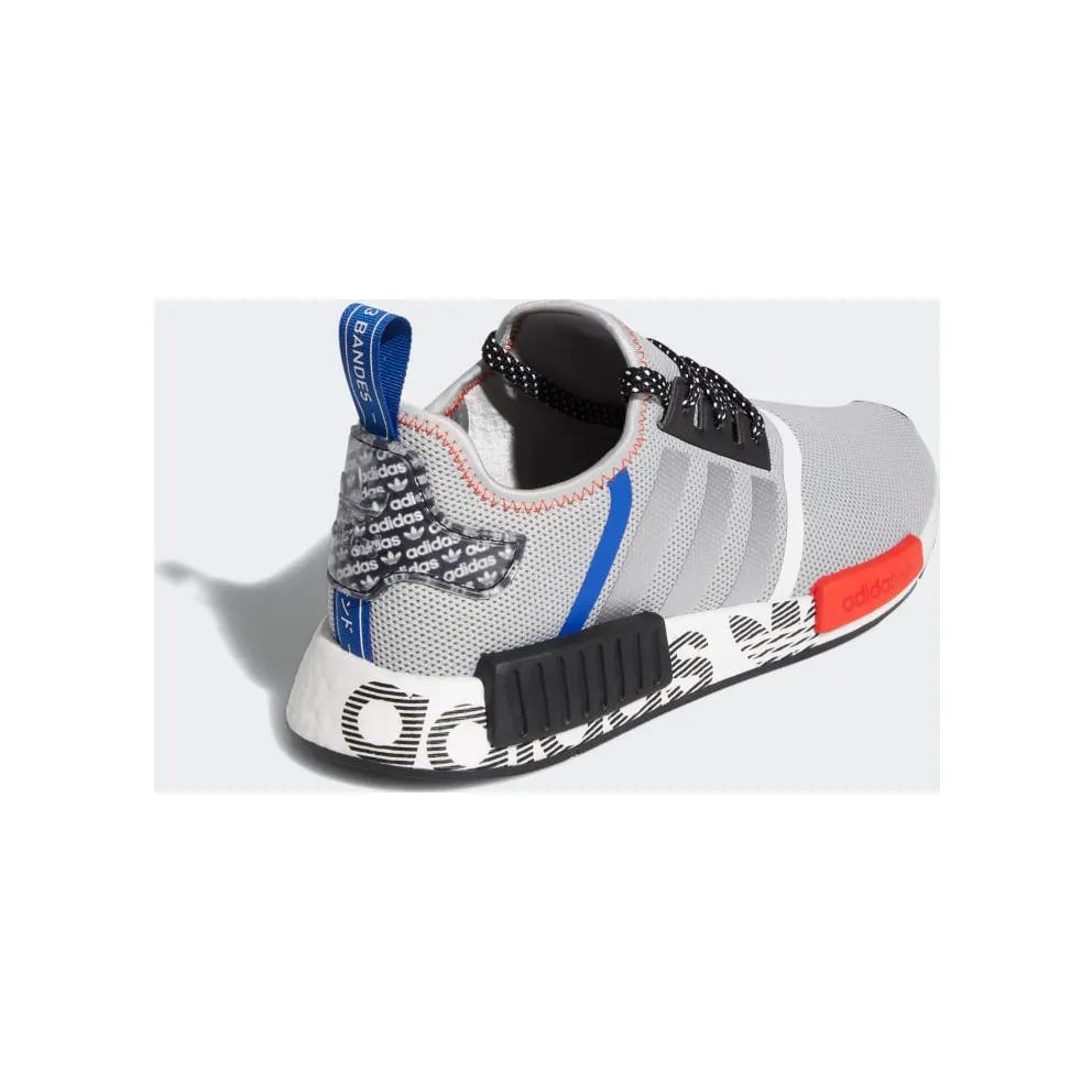 Adidas NMD_R1 Logo Print Grey/Black/Red (FV5217)
