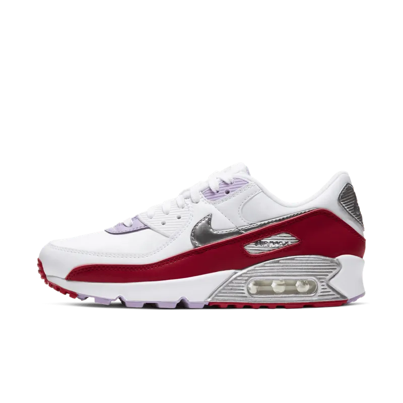 Nike Air Max 90 Recraft Chinese New Year 2020 (W) White/Team Red-Metallic Silver (CU3004-176)