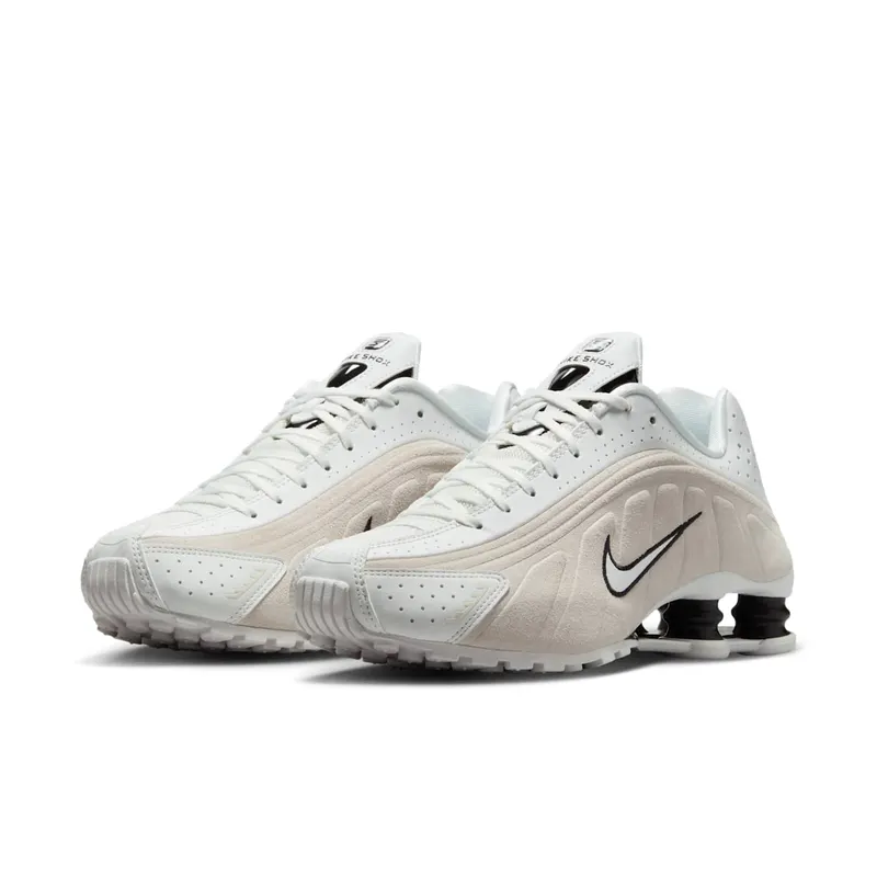 Nike Shox R4 “White Black Suede” (HQ7739-100)