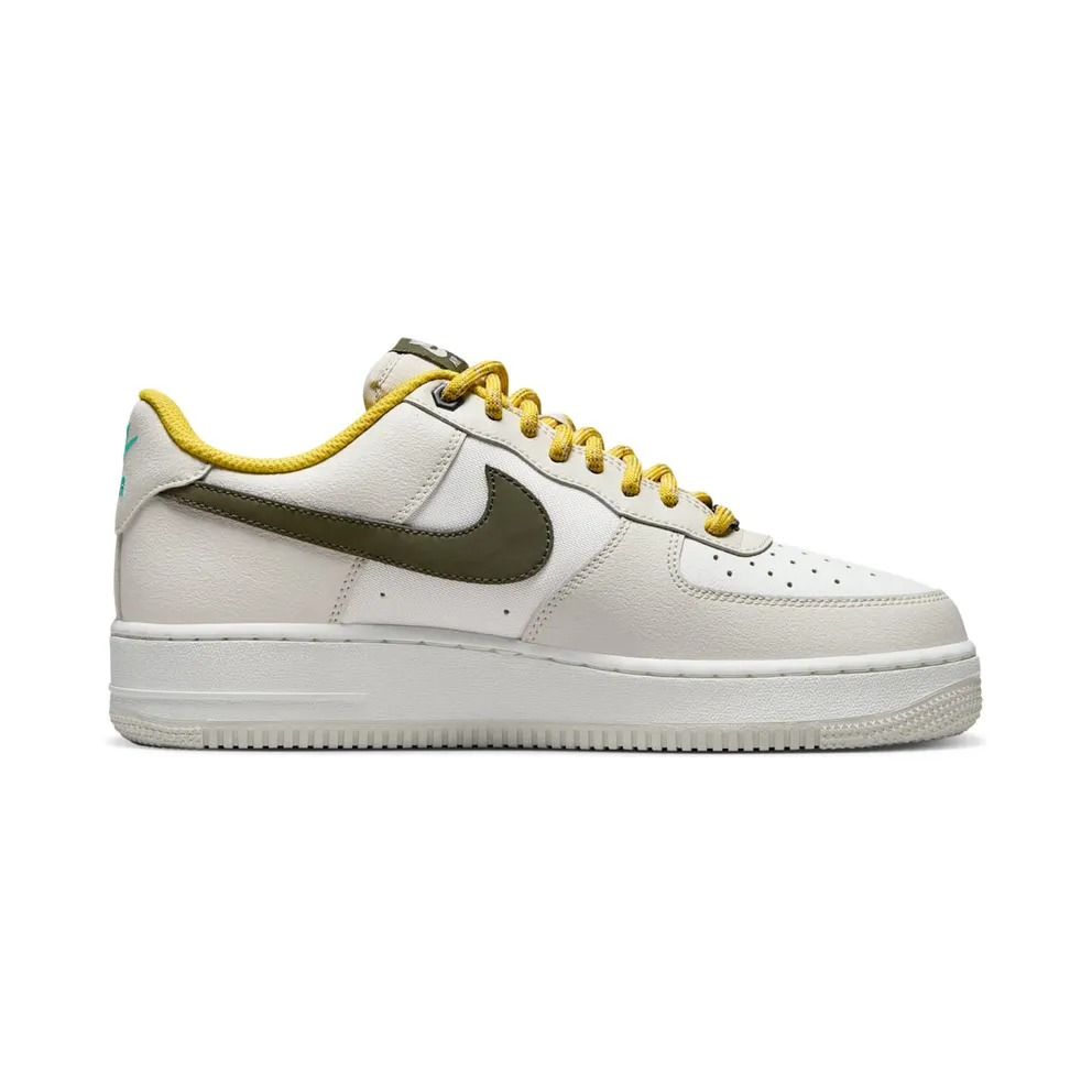 Nike Air Force 1 Low ’07 PRM Light Bone Cargo Khaki Vivid Sulfur (FV3628-031)