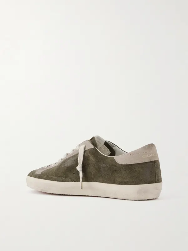 Golden Goose Super-Star Private EDT Distressed Suede Sneakers Green (GMF00101.F008228) (4)
