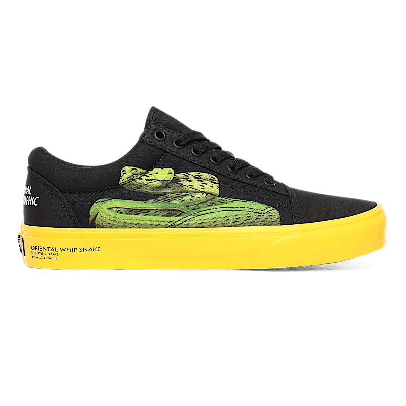 Vans Old Skool National Geographic (GS) Black/Yellow (VN0A4U3BWK6)
