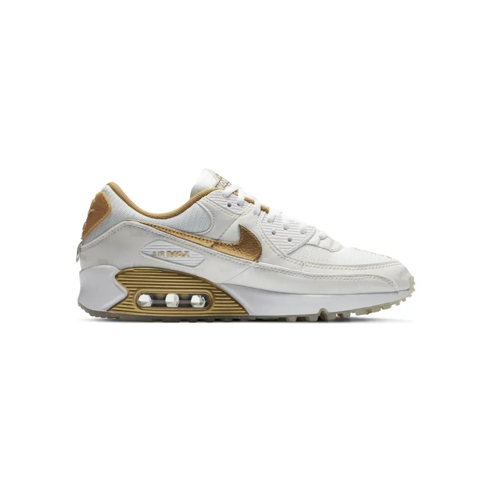 Nike Air Max 90 Worldwide White Gold (W) White/Metallic Gold (DA1342-170)