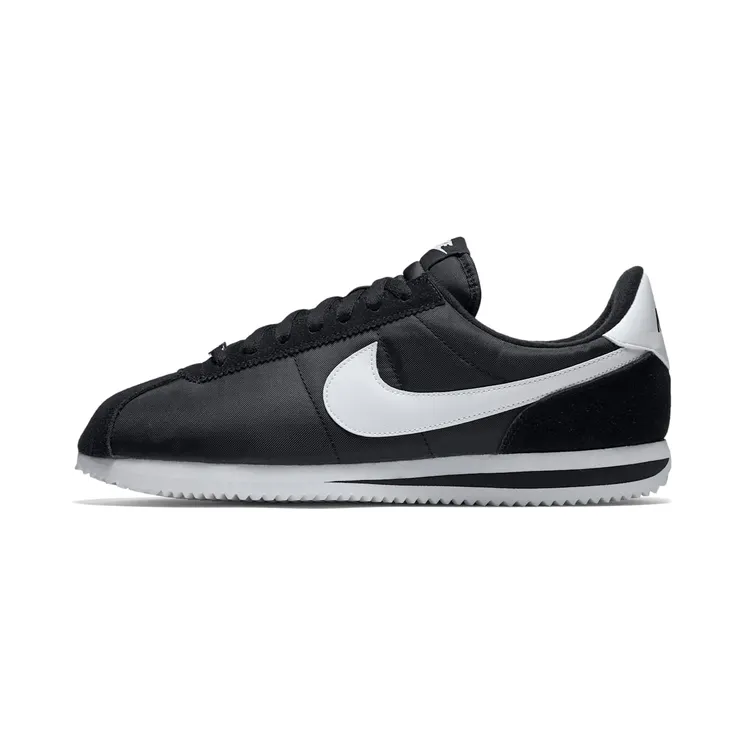 Nike Cortez Basic Nylon “Black / Metallic Silver / White” (819720-011)